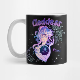 Zodiac Pisces Goddess Queen Horoscope Mug